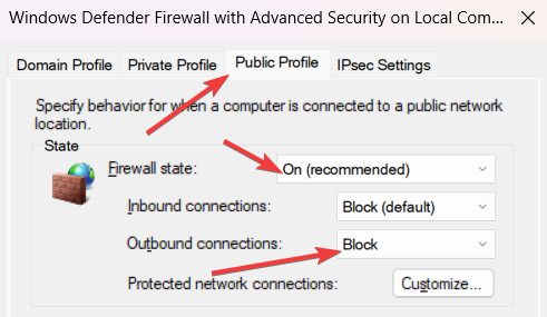 Firewall Network Profiles